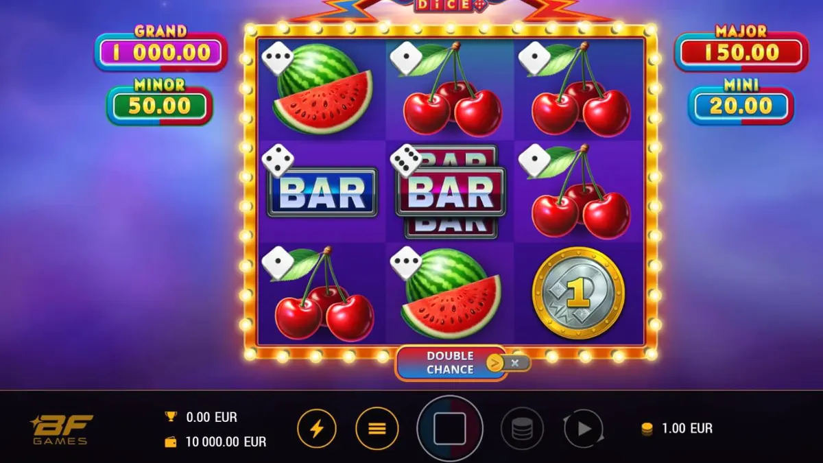 Tampilan visual slot Magnetic Coins Dice dengan tema magnetik dan koin emas.
